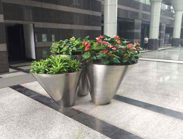 不锈钢移动花箱