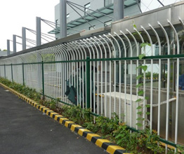 单弯头防御性护栏