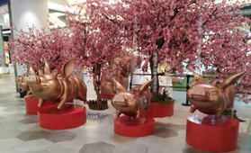 吉祥村MOMOPARK玻璃钢雕塑