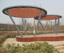 钢构廊架景墙价格