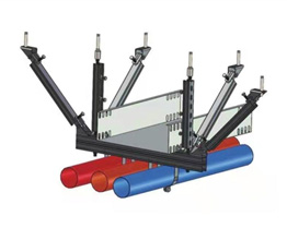 组合管侧纵双向抗震支吊架