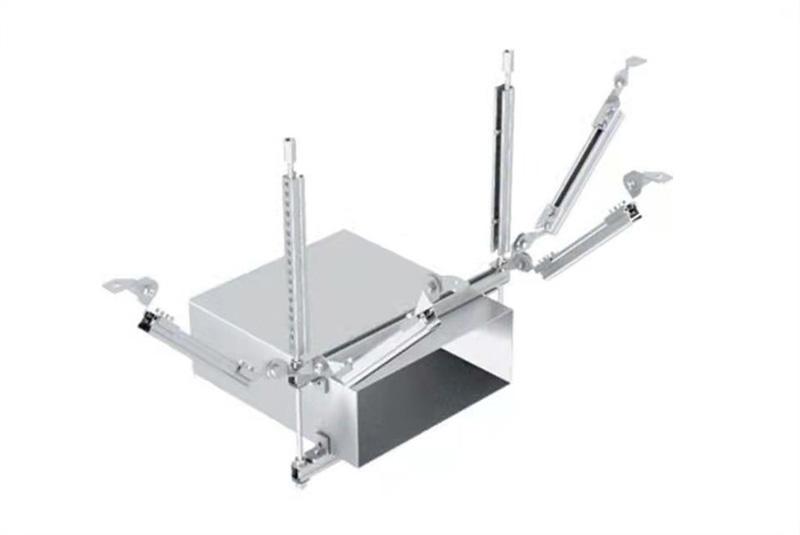 风管侧纵双向抗震支吊架
