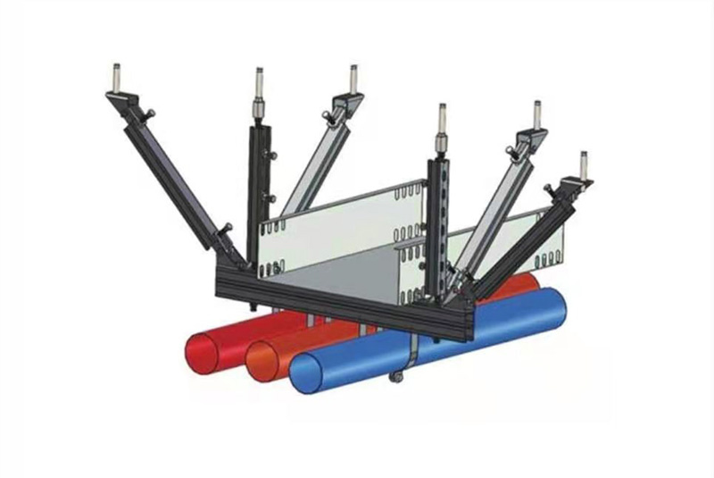 组合管侧纵双向抗震支吊架